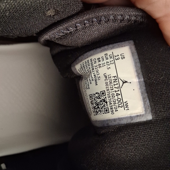 Nike Jordan Zion 3 SE Williamson M.U.D. Ash Basketball Mens Size 12 FN1714 002 - Picture 7 of 7